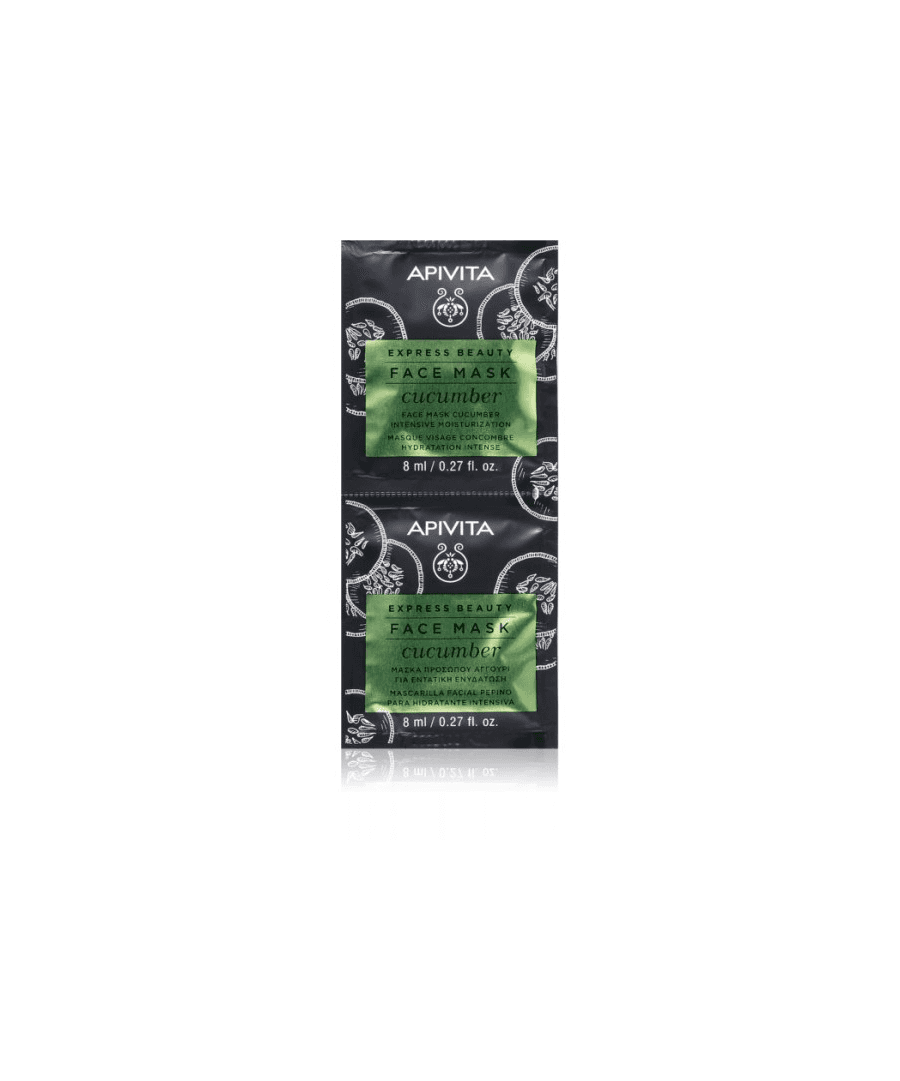 Apivita Express Beauty Mascarilla Facial de Pepino 6x2x8ml
