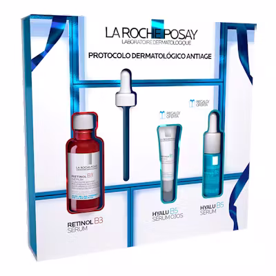La Roche-Posay Cofre Retinol B3: Serum Retinol B3 30ml + Serum Hyalu B5 10ml + Serum de Ojos Hyalu B5 5ml