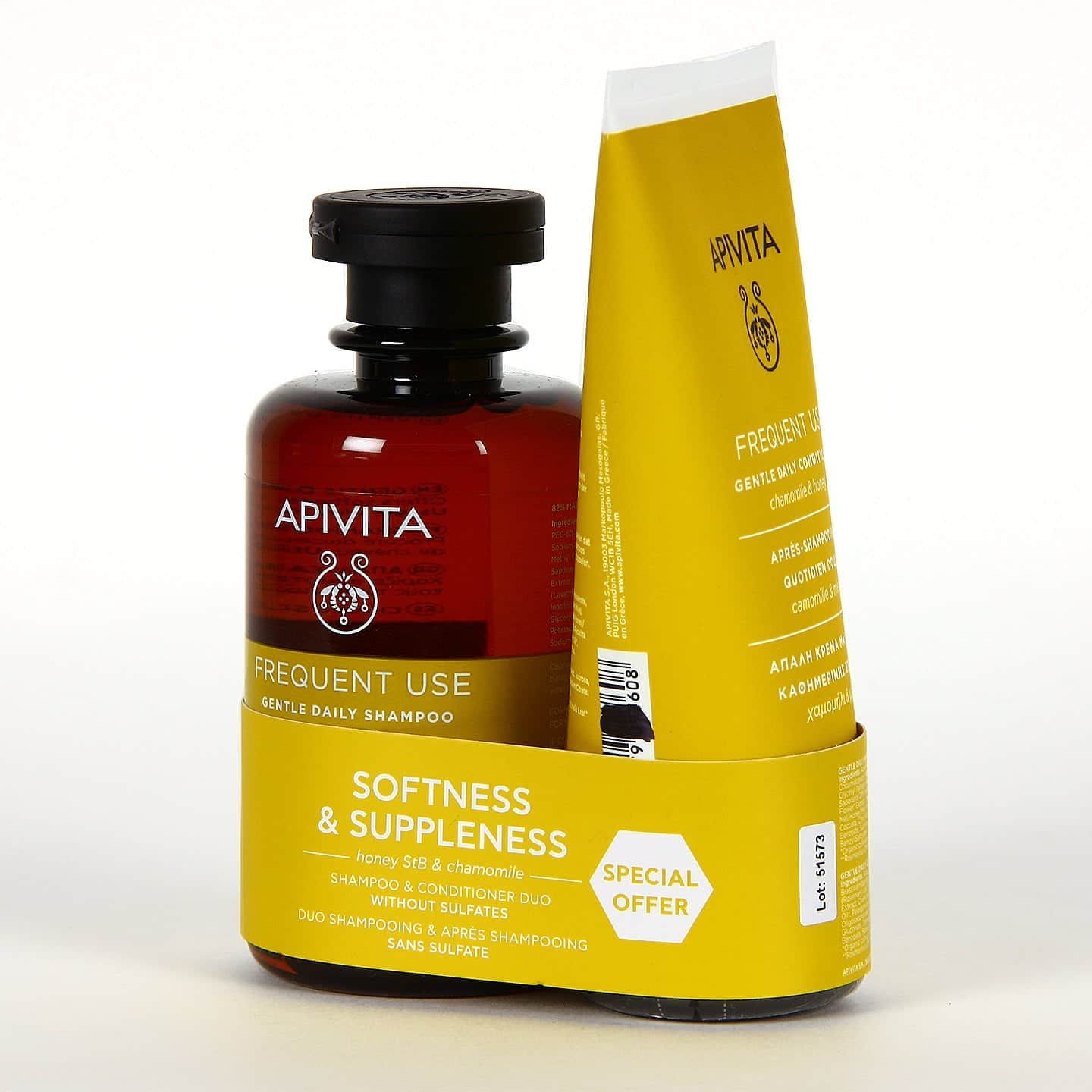 Apivita Pack Frequent Use Champú 250ml + Acondicionador 150ml