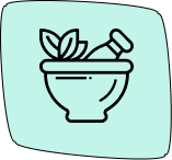 se veria un icono de un bote de herbolario